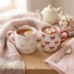 Mug au papillon Rouge ou Rose