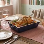 Plat de Cuisson Rectangulaire en Céramique avec Poignées