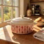 Mini-cocotte en céramique à motif casse-noisette avec couvercle